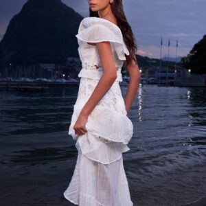 off shoulder lace dress