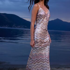 sequins long dress