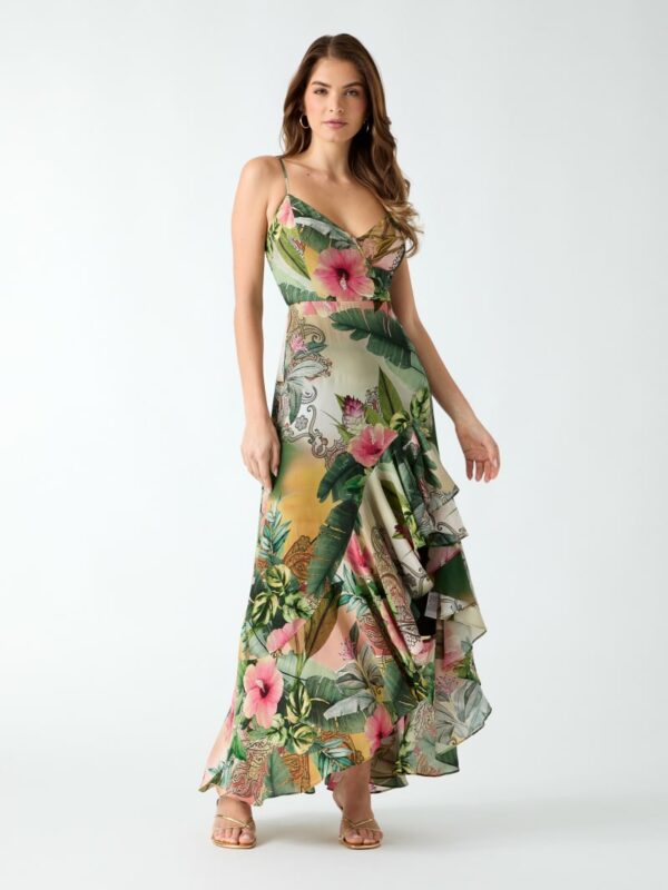 printed long dress