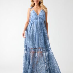 embroidered maxi dress