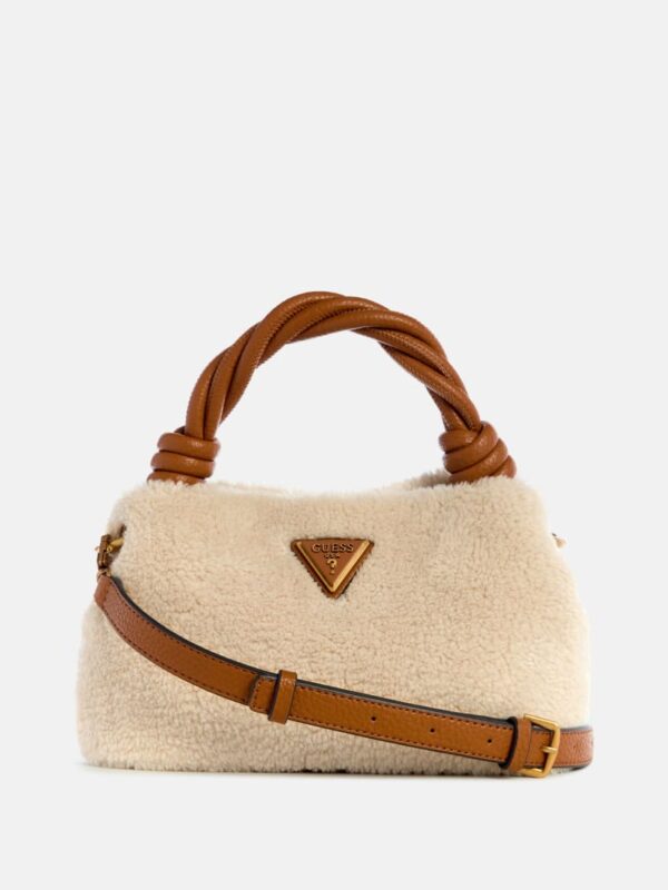 shaida shearling top handle crossbody