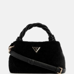 shaida faux fur top handle crossbody