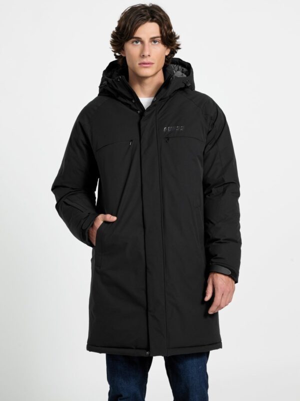 logo padded coat