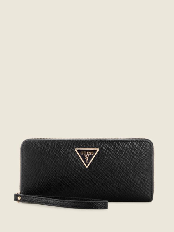 laurel large zip around wallet