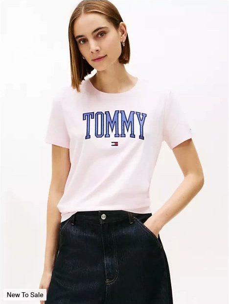 varsity tommy logo t shirt