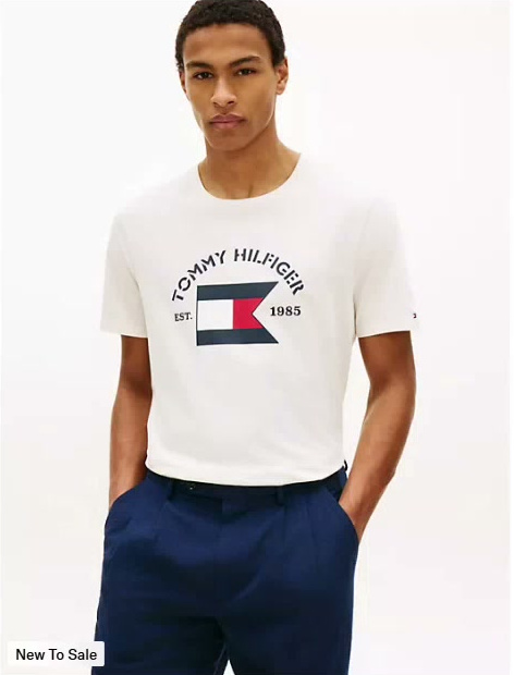 hilfiger boating flag t shirt