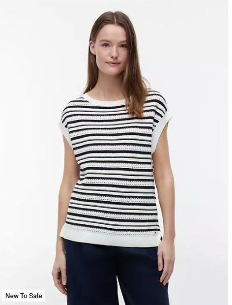 striped crochet sweater