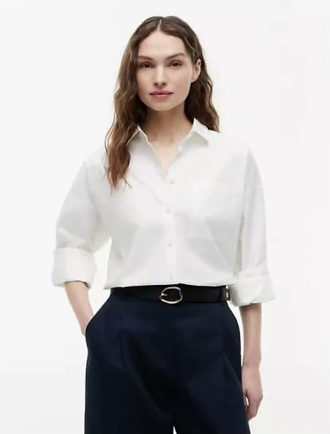 relaxed fit cotton shirt