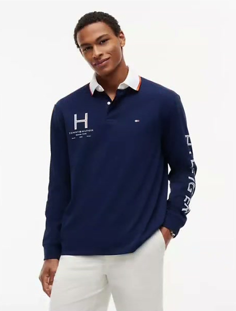classic fit athleisure jersey polo