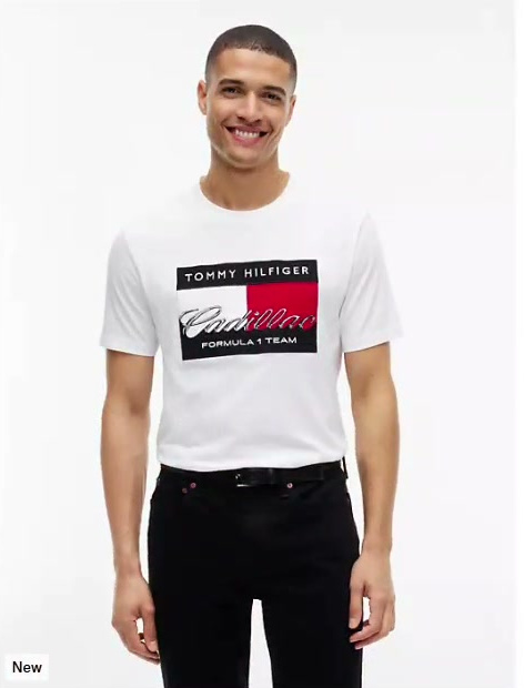 tommy x cadillac fl@ team flag t shirt