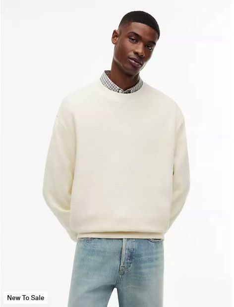 tommy jeans waffled sweatshirt