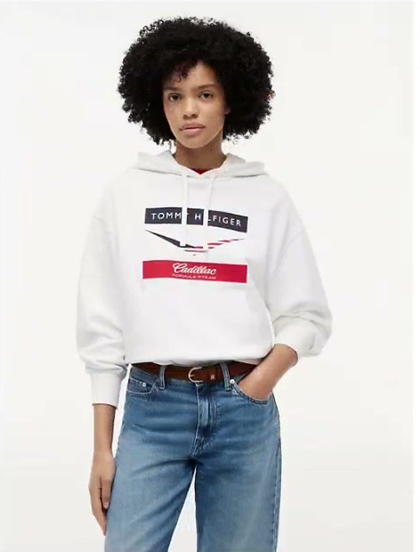 tommy x cadillac f1 team chevron hoodie