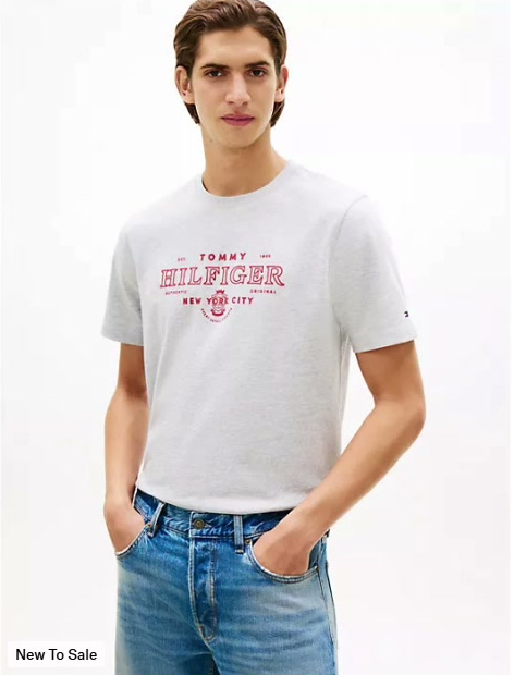 hilfiger nyc logo heavyweight t shirt