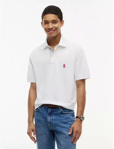 classic fit crest logo polo
