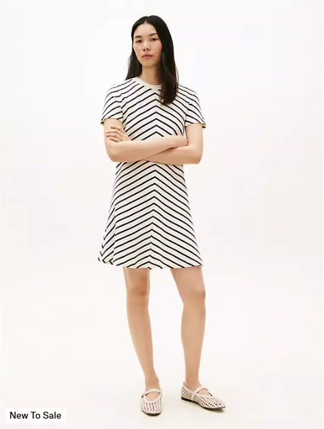 chevron stripe interlock dress