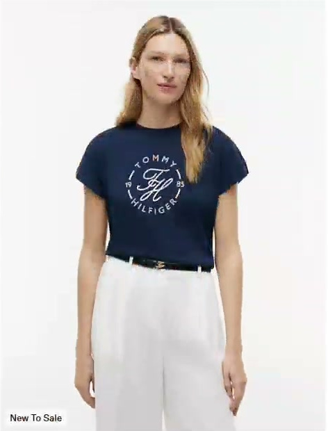 nautical script monogram cuffed t shirt