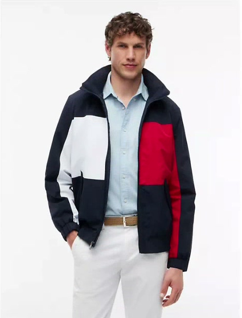 water repellent flag logo regatta jacket