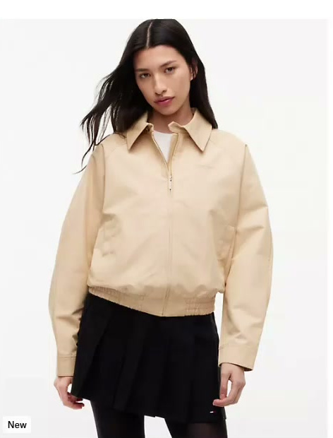tommy jeans water resistant coach jacket