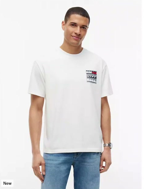 tommy jeans relaxed outdoor logo t shirt