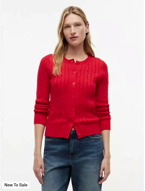 cable knit cardigan