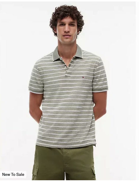 regular fit linen blend pique polo