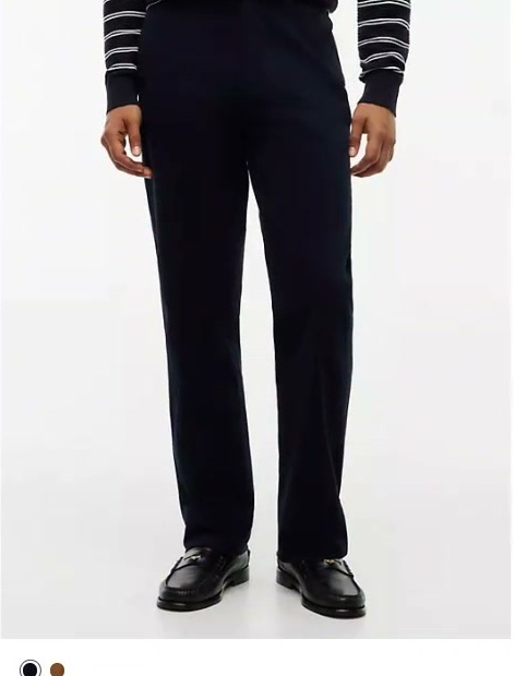 regular fit stretch sateen chino