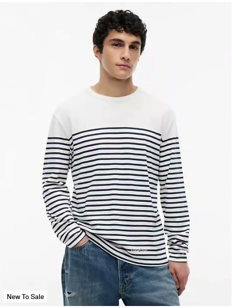 tommy jeans breton stripe t shirt