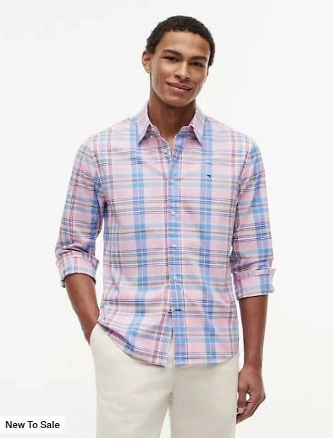 regular fit plaid all day shirt
