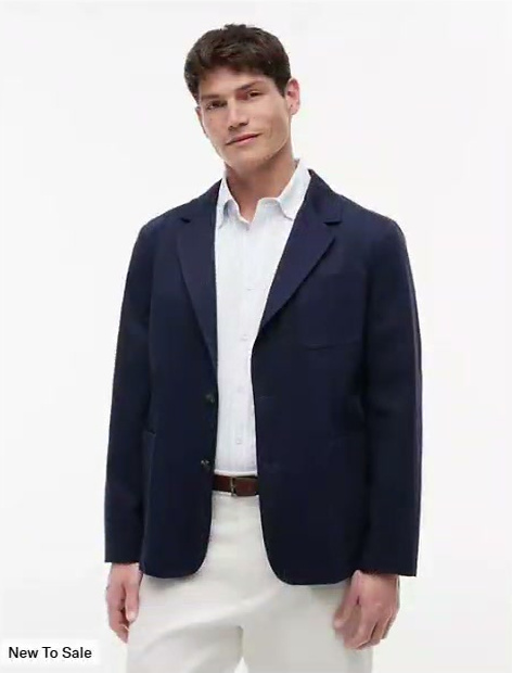 th performance boxy fit casual blazer
