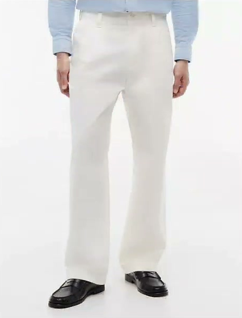 loose fit pleated paper touch pant