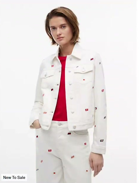 tommy jeans sailing flag denim jacket
