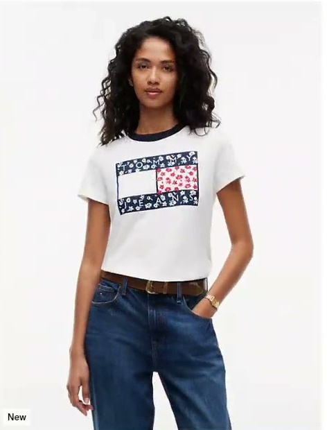 tommy jeans logo graphic t shirt
