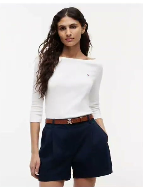 slim fit boatneck t shirt