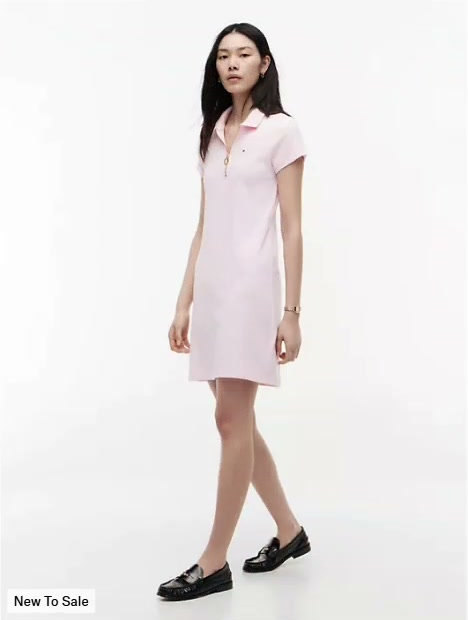 zip polo dress