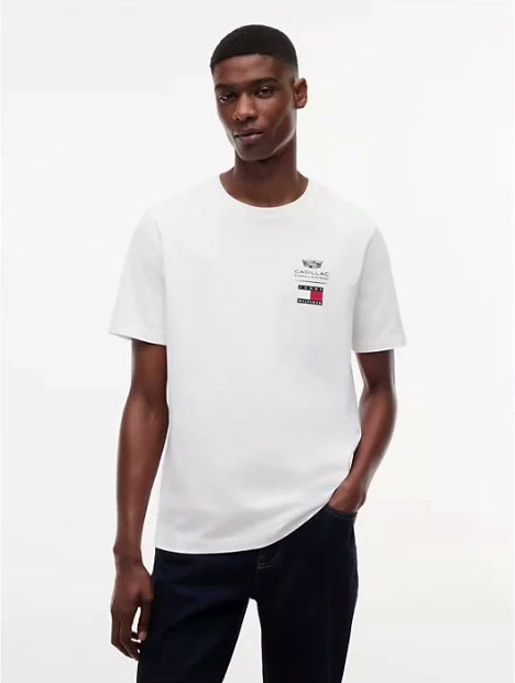 tommy x cadillac fl@ team logo t shirt
