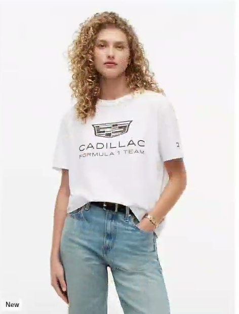 tommy x cadillac f1 team shield t shirt