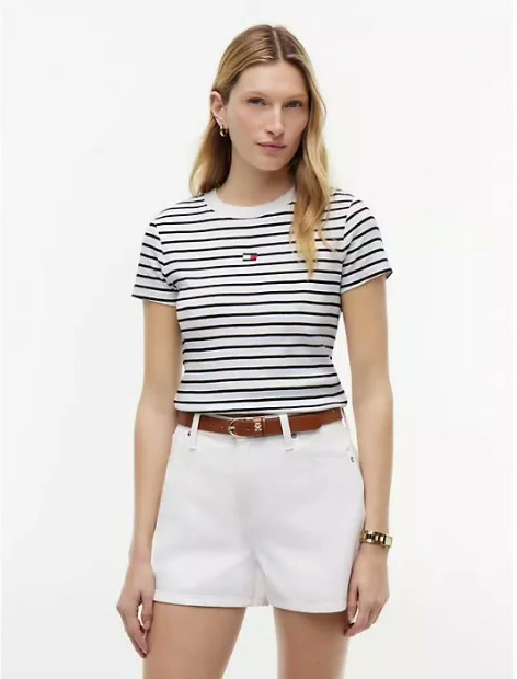 mini flag logo striped favorite t shirt