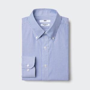 super non iron slim shirt | button down collar | striped