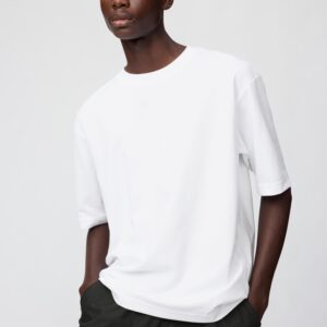 airism cotton oversized t shirt | half sleeve