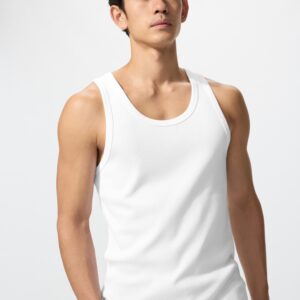 dry color ribbed tank top