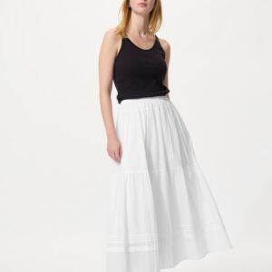 tiered maxi skirt