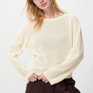 3d knit mesh sweater