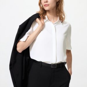 rayon short sleeve blouse