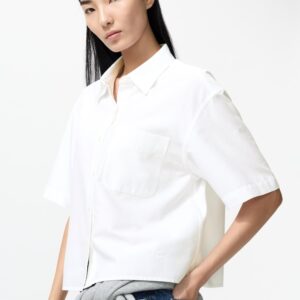 oxford boxy shirt | short sleeve