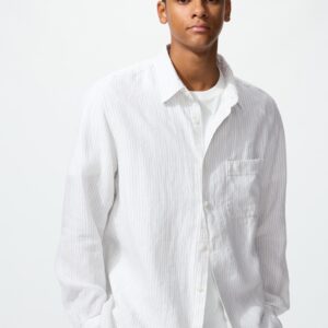 premium linen shirt | striped
