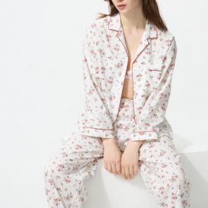 cotton pajamas | long sleeve | flower
