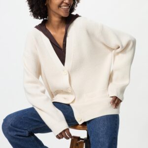relaxed v neck cardigan