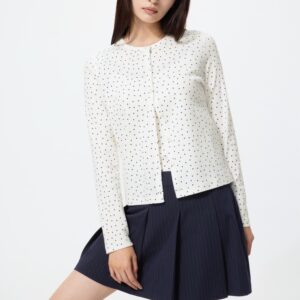 pointelle cardigan | heart