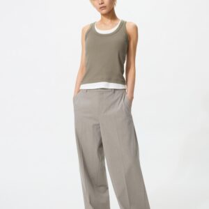 smart wide pants | striped