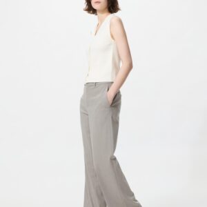 smart wide pants | striped | tall